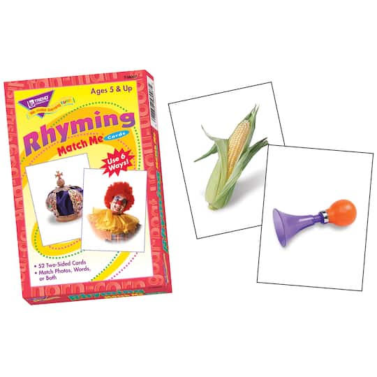 Rhyming Words Match Me&#xAE; Cards, 6 Sets